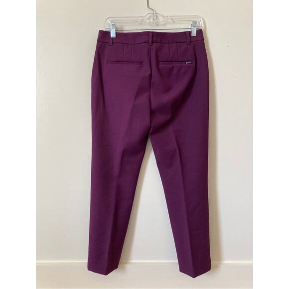 White House Black Market Slim Ankle Pants Purple Women's Size 4 - Picture 2 of 10